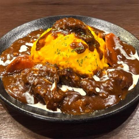 炭火焼肉牛力屋ときわ台店 タンシチューオムライス