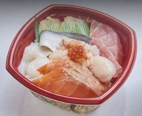 丼丸 世田谷 砧店 海鮮丼(ほたて1個)