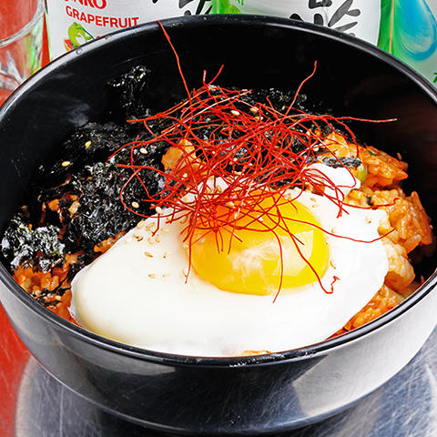 コプチャンち 心斎橋店 ホルモンキムチチャーハン Offal Kimchi Fried Rice