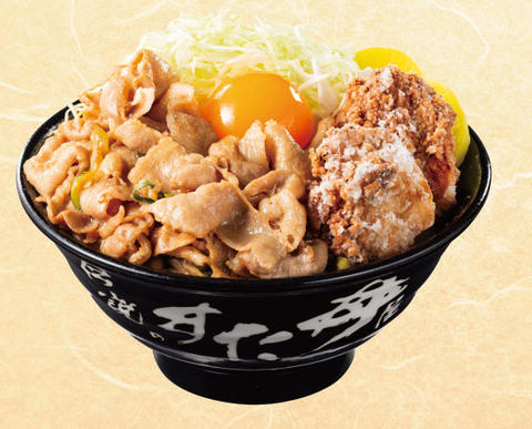 伝説のすた丼屋 小金井前原店 唐揚げ合盛りすた丼