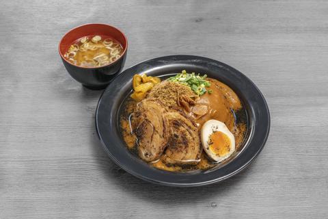 丼ぶり屋 幸丼 本店 黒丼カレー並盛(手作り味噌汁付き)