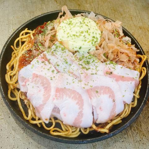【関西風＆広島風お好み焼き・鉄板焼き】桜家 清水店 【元祖】関西お好み豚玉 もだん焼き(豚・玉子・麺)【マヨ】