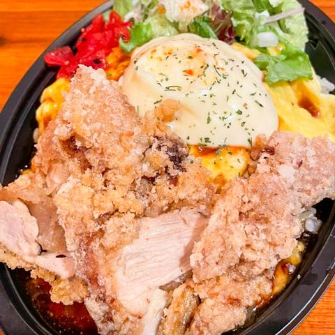 GB's CAFE area1 圧倒的コスパ！！ てりマヨ唐揚げオムライス