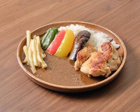 塗り絵カフェ ＆Green チキンカレー