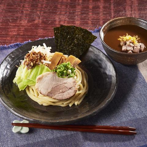 魚介と豚骨のWスープが決め手！ つけ麺 総本山 無双 尼崎大西店 定番 魚介×豚骨の濃厚つけ麺 全粒粉入り極太麺(麺200g)