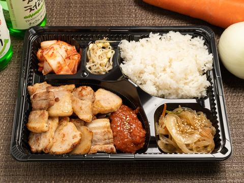 韓国料理ナジミキンパ サムギョプサル弁当  Pork Lunch Box