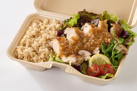 【ヘルシー＆高タンパク弁当】鶏あえずタンパク 扇大橋店 【本格派！】カオマンガイと玄米のセット Kao Man Gai ＆ Brown Rice Set