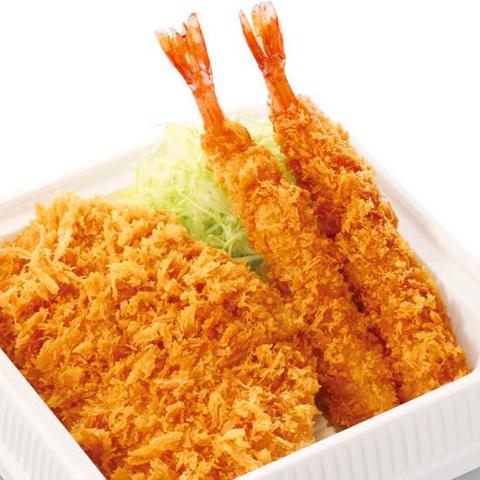 かつや 成増 海老・ロースカツ弁当※おかずのみ