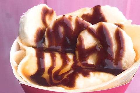 濃厚！バナナスムージーとスィーツ職人 チョコバナナクレープ