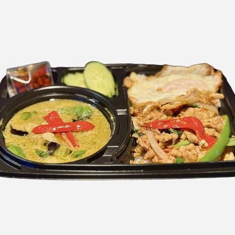 Bangkok77 ガパオ+グリーンカレー セット +