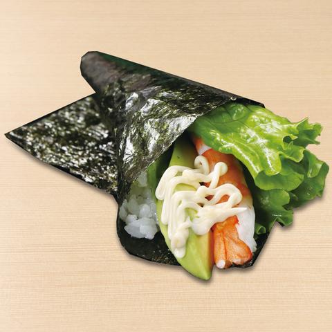 すしざむらい 歌舞伎町輝ビル総本店 【手巻】えびとアボカドのサラダ巻