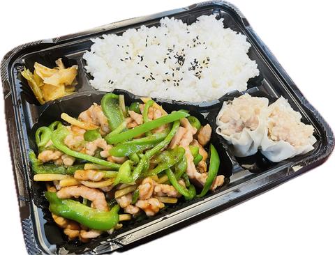 萬福来 赤塚店 チンジャオロース＆シュウマイ弁当