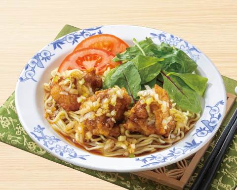 バーミヤン 国立矢川店 油淋からあげのさっぱり冷やし麺