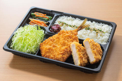 とんかつ新宿さぼてん 砂町銀座五丁目店 アジ・ヒレ弁当