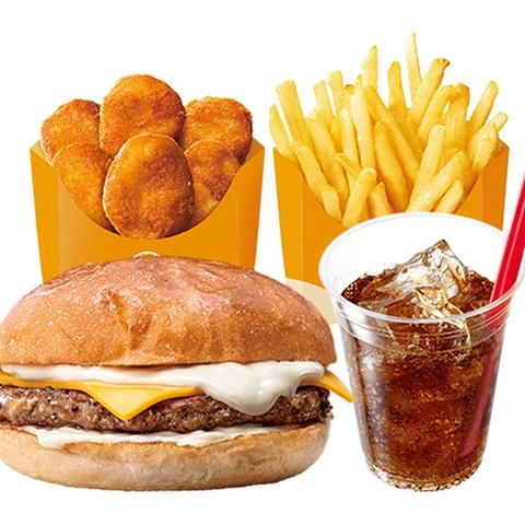 ゼッテリア ZETTERIA 戸田公園駅前店 【ひとり満足セット】4種のチーズバーガーセット