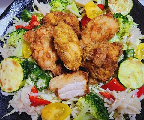 インドネパールレストランラスミ本店 チキンスパイスサラダ
