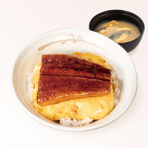松屋 尼崎潮江店 ふわたまうな丼(味噌汁付)