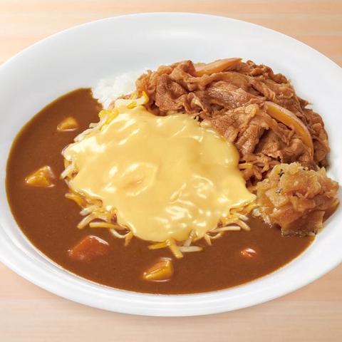 すき家 新中野駅前店 チーズ牛カレー Pork Curry Rice w/ Beef & Cheese