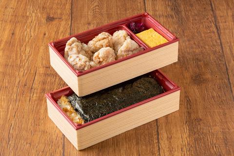 鶏鬨 新川店 から揚げ海苔弁当