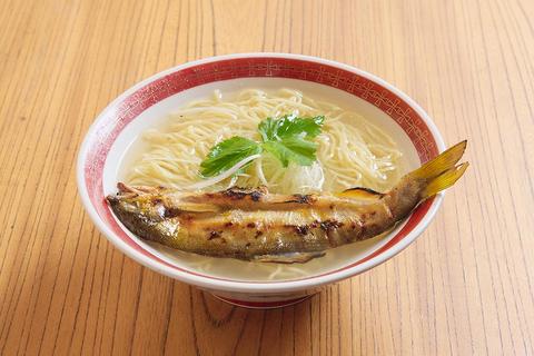 鮎ラーメン+ 虎ノ門横丁店 鮎ゴトハーフ + 鮎焼きおにぎり