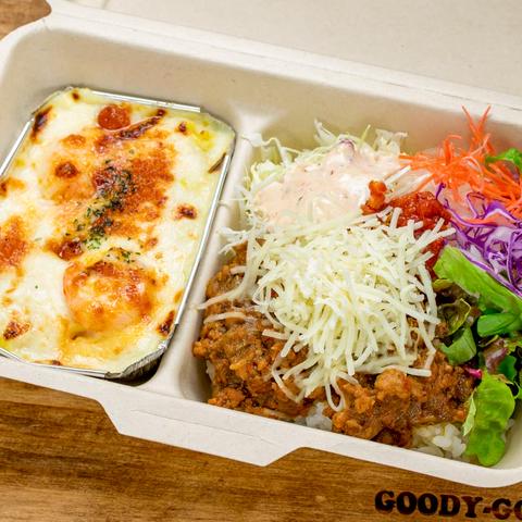 goody goody 北24条駅前店 チーズキーマカレー×エビドリア