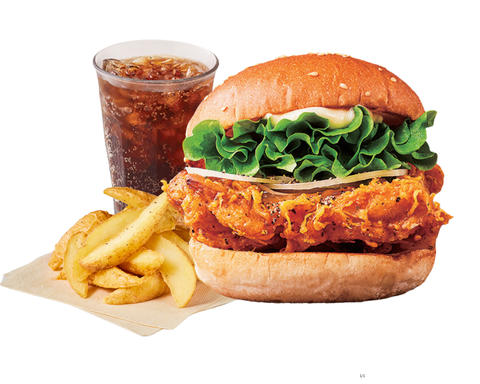 フレッシュネスバーガー 練馬店 [セット]塩レモンチキンバーガー