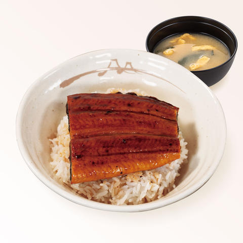 松屋 天神店 うな丼(味噌汁付)