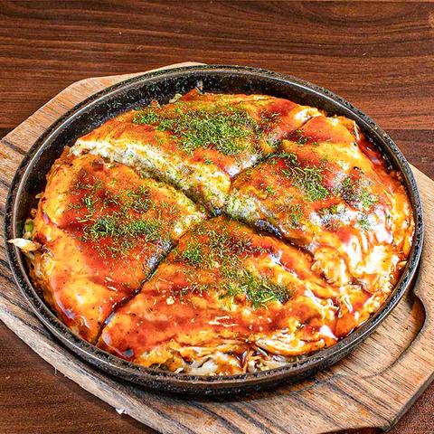 広島風お好み焼 もみじ屋 飯田橋本店 モチチーズ入 ソバ/ウドン