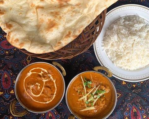 ムガル ハラールインド料理レストラン 選べる2種類カレーセット(ナンorライス) Double curry set