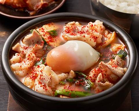 韓国食堂 栄店 ホルモンスンドゥブ(ライス付き)