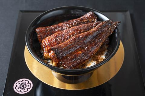 麻布十番はなぶさ うな丼トリプル(漬物付き)
