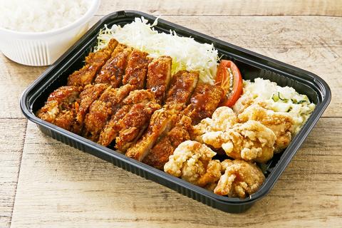 鳥良商店 新大久保店 チキン・チキン弁当(チキンカツ・鶏もも唐揚)