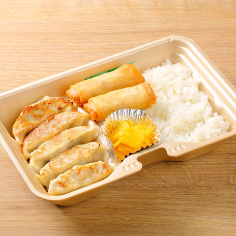から揚げバンビーノ 白石店 餃子弁当