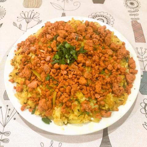 インド・ネパールレストラン シバサクティ キーマライス Keema Rice (チキン ミンチ チャーハン )
