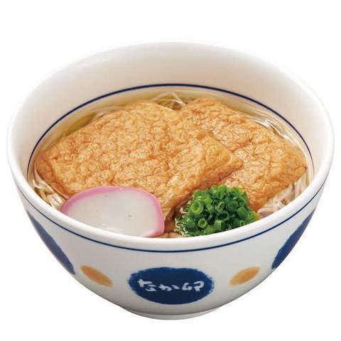 なか卯 北花田店 きつねそばDeep-Fried Tofu Soba