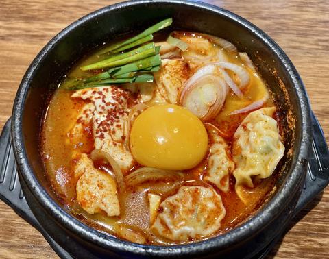 チャンガ 餃子スンドゥブ(ライス付き..)dumpling sundubujjigae -with rice