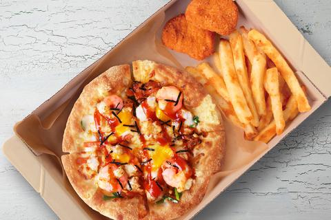 ピザハット蘇我店 とろ～り卵の石焼風えびぷりビビンバ(MY BOX)