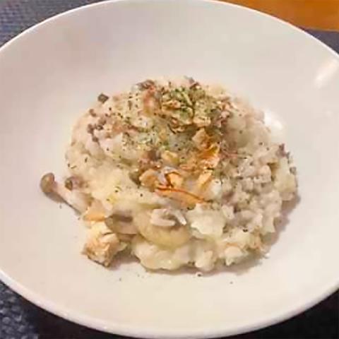 ピザ＆リゾット ひとつぶ キノコとひき肉のリゾット