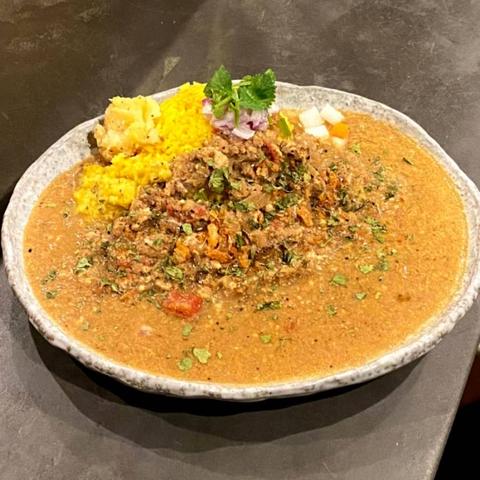 創作カレーツキノワ キーマカレー Level2辛口