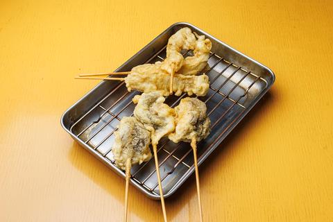 おでん＆串揚げ でんでん串 きのこ天ぷら串6本盛り Assorted Tempura Mushroom Skewer (6)