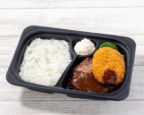 ジョナサン 鮫洲店 ハンバーグ&かぼちゃコロッケ弁当
