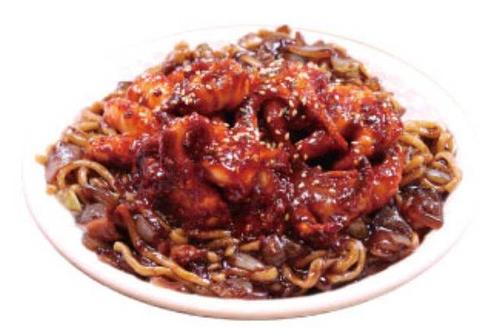 新大久保韓国横丁 上海ポチャ 【売り上げNo.1】チュクミジャージャー麺