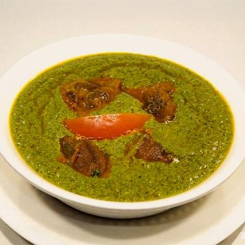 亜細亜食堂ミルチ 生田店 サグマトンカレー(Sag mutton curry)