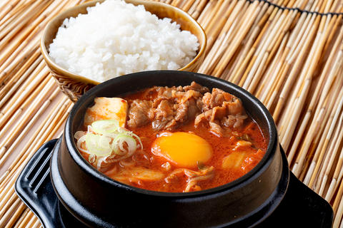 韓国カルビ丼とスンドゥブ 洞山 堺東店 牛カルビスンドゥブ～ごはん付き～