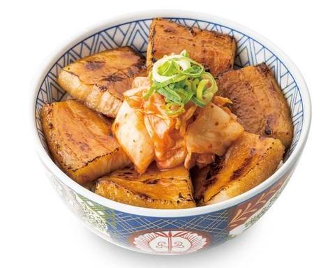 元祖豚丼屋TONTON 金町店 キムチ豚バラ丼 (並)Kimchi Pork Belly Bowl