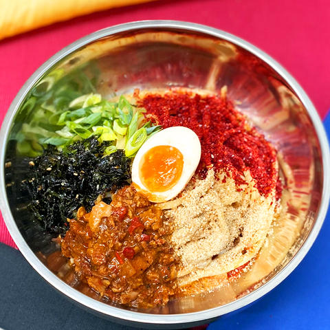 韓国風まぜそば モチモチ全卵麺 (ハナ) 駒込店 旨辛肉そぼろの韓国風まぜそば
