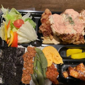 炭火焼き鳥鳥作 鳥作 からあげめんたいマヨ弁当