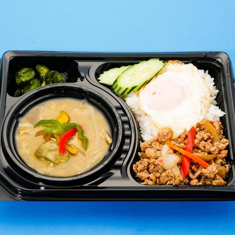 タイレストラン ⑪ グリーンカレー+ガパオライス