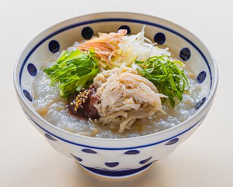 店内炊き上げ おかゆ専門店 粥餐庁(かゆさんちん) 新宿京王モール店 蒸し鶏とみょうがのおかゆ梅味仕立て