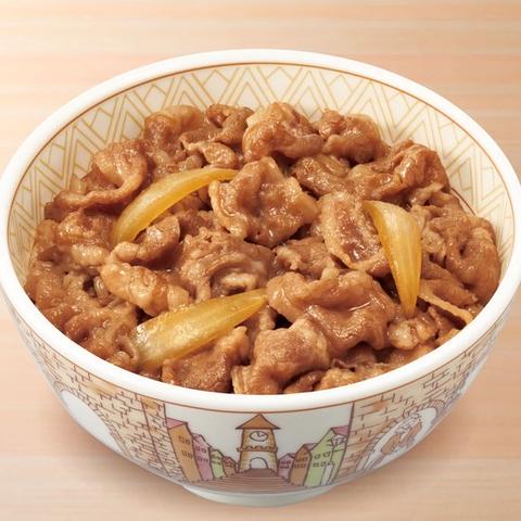 すき家 福岡舞鶴店 牛丼 Gyudon(Beef Rice Bowl)